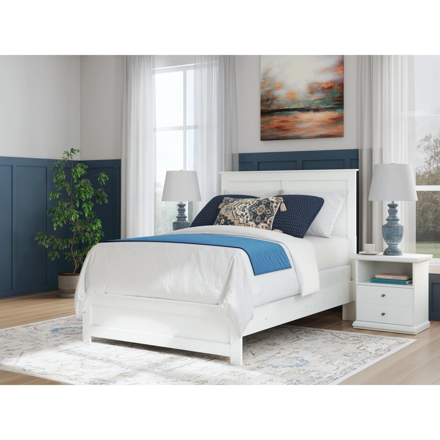 Signature Design by Ashley Bostwick Shoals B139B42 Full Panel Bed - American Furniture of Slidell