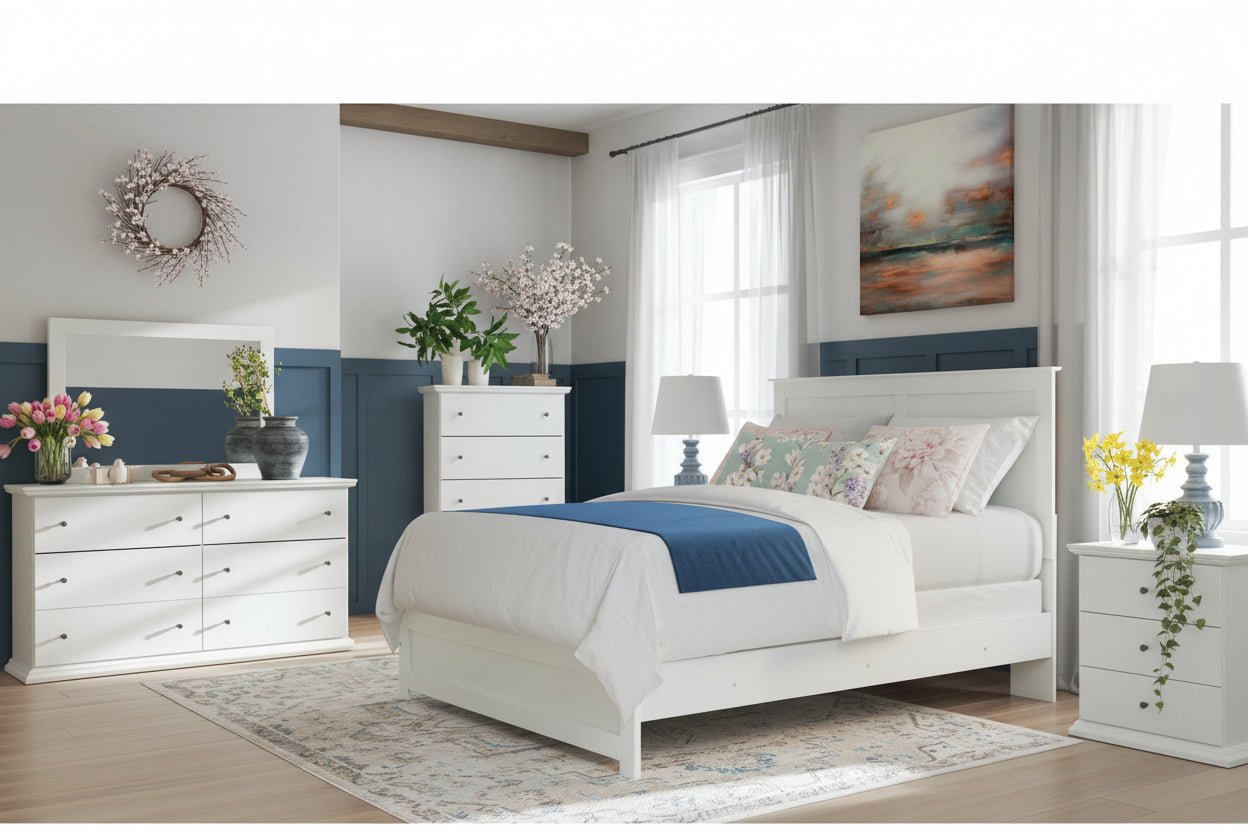 Signature Design by Ashley Bostwick Shoals B139B43 Queen Panel Bed - American Furniture of Slidell