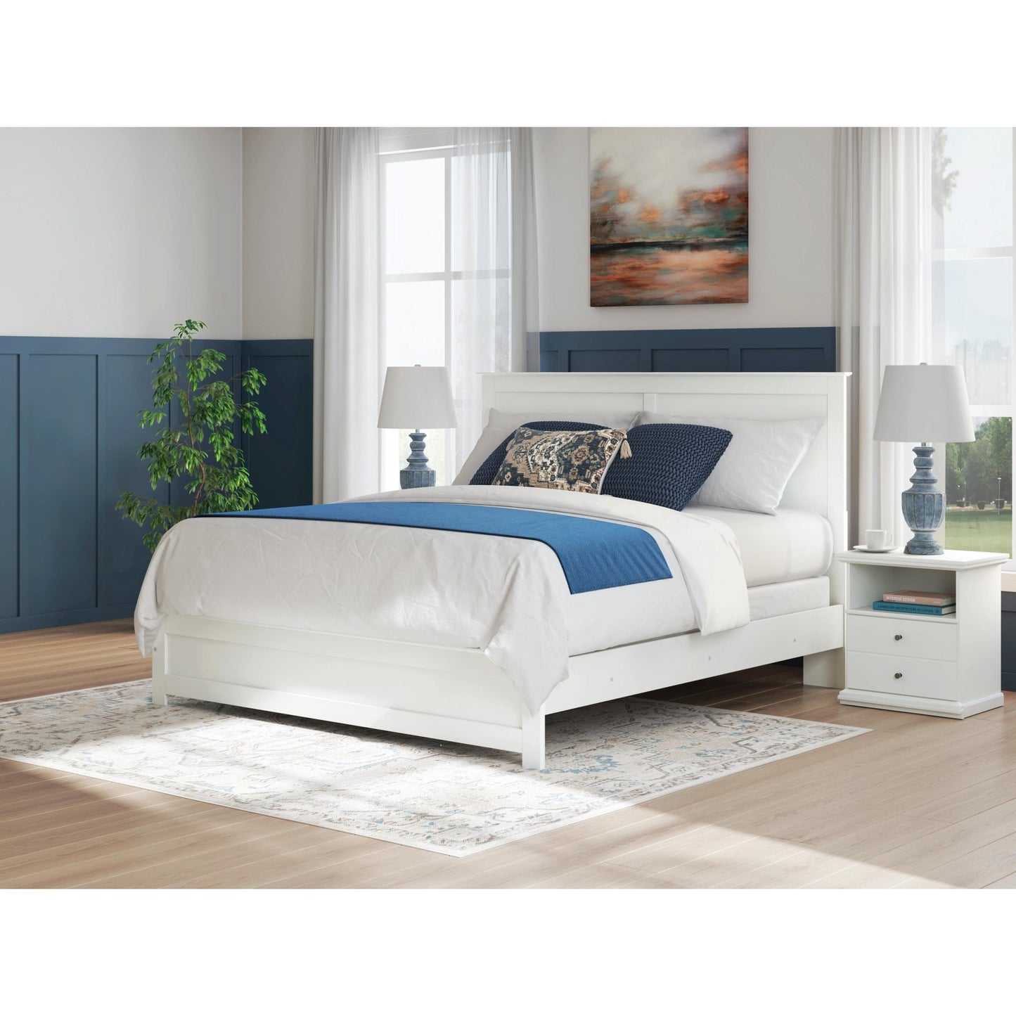 Signature Design by Ashley Bostwick Shoals B139B47 King Panel Bed - American Furniture of Slidell