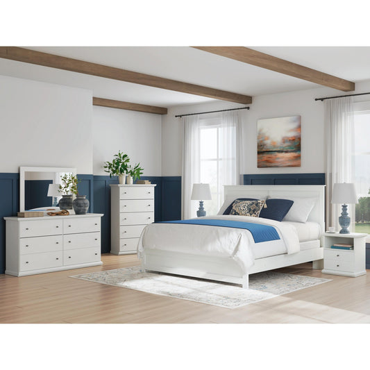 Signature Design by Ashley Bostwick Shoals B139B61 7 pc Full Panel Bedroom Set - American Furniture of Slidell