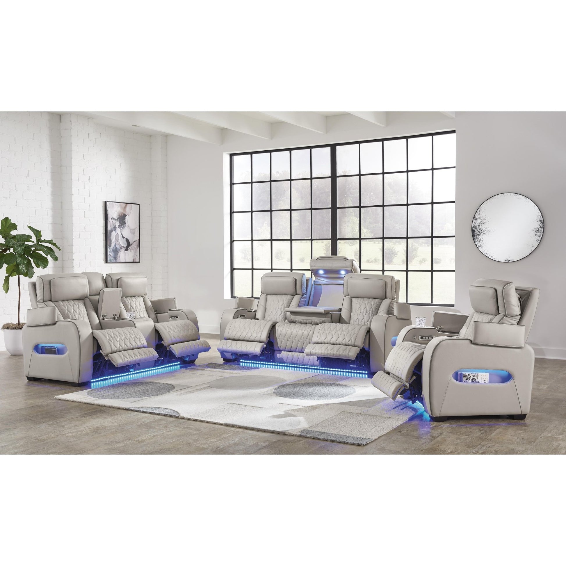Signature Design by Ashley Boyington U27105U2 3 pc Power Reclining Living Room Set - American Furniture of Slidell