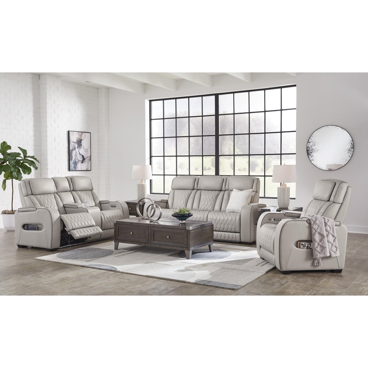 Signature Design by Ashley Boyington U27105U2 3 pc Power Reclining Living Room Set - American Furniture of Slidell