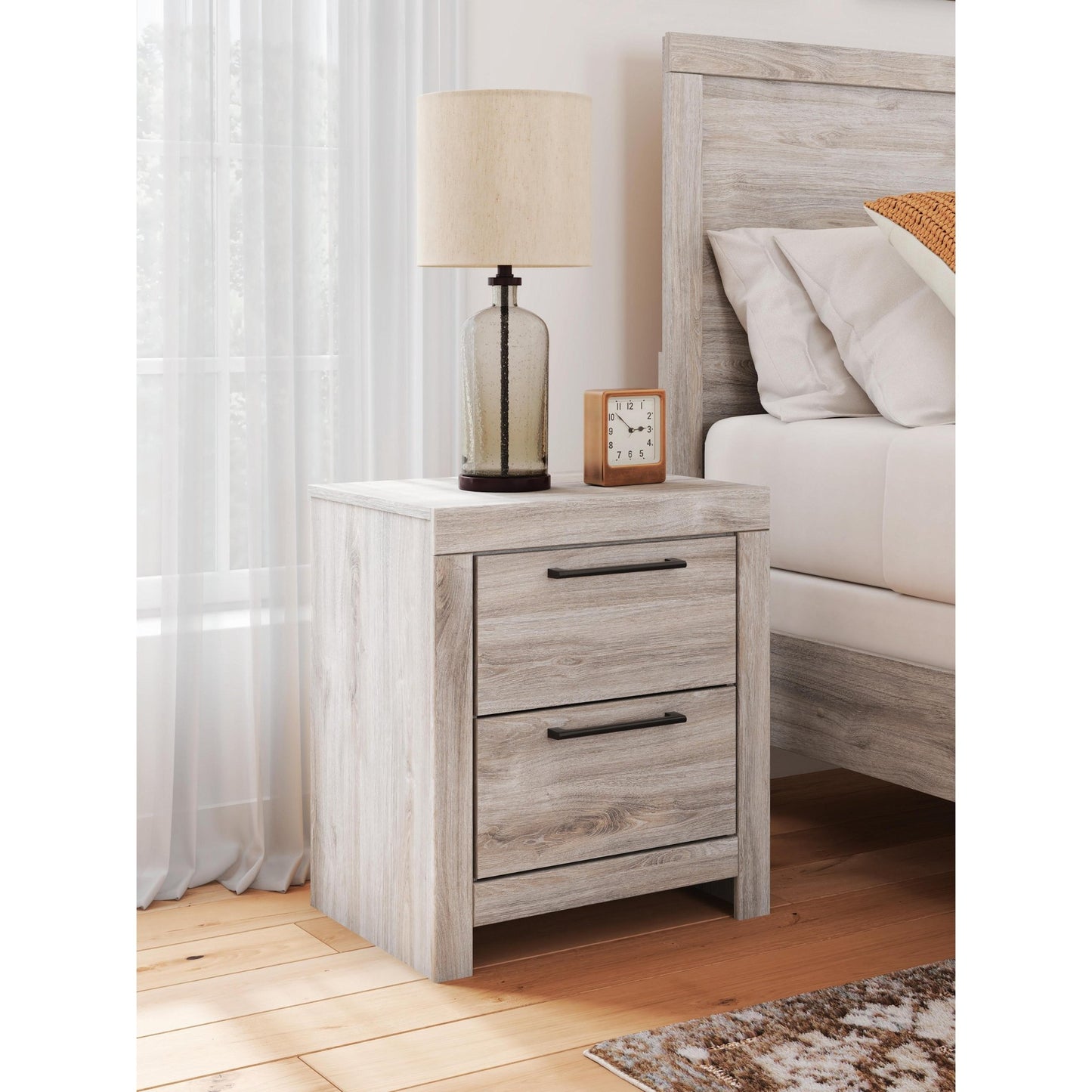 Signature Design by Ashley Broachmyn 2 - Drawer Nightstand PCB1120 - 92 - American Furniture of Slidell