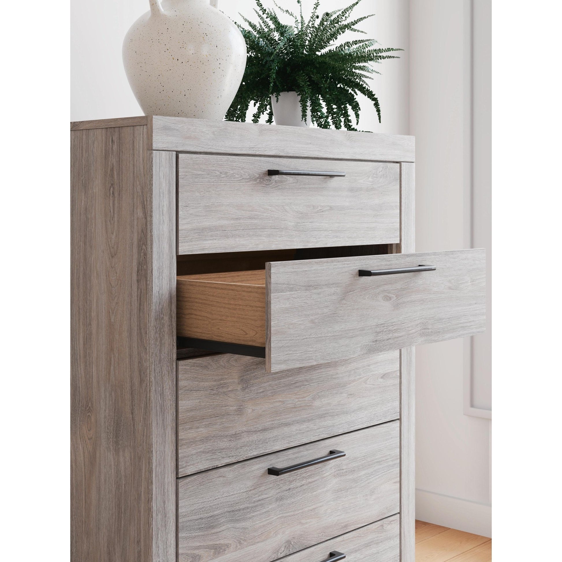 Signature Design by Ashley Broachmyn 5 - Drawer Chest PCB1120 - 46 - American Furniture of Slidell