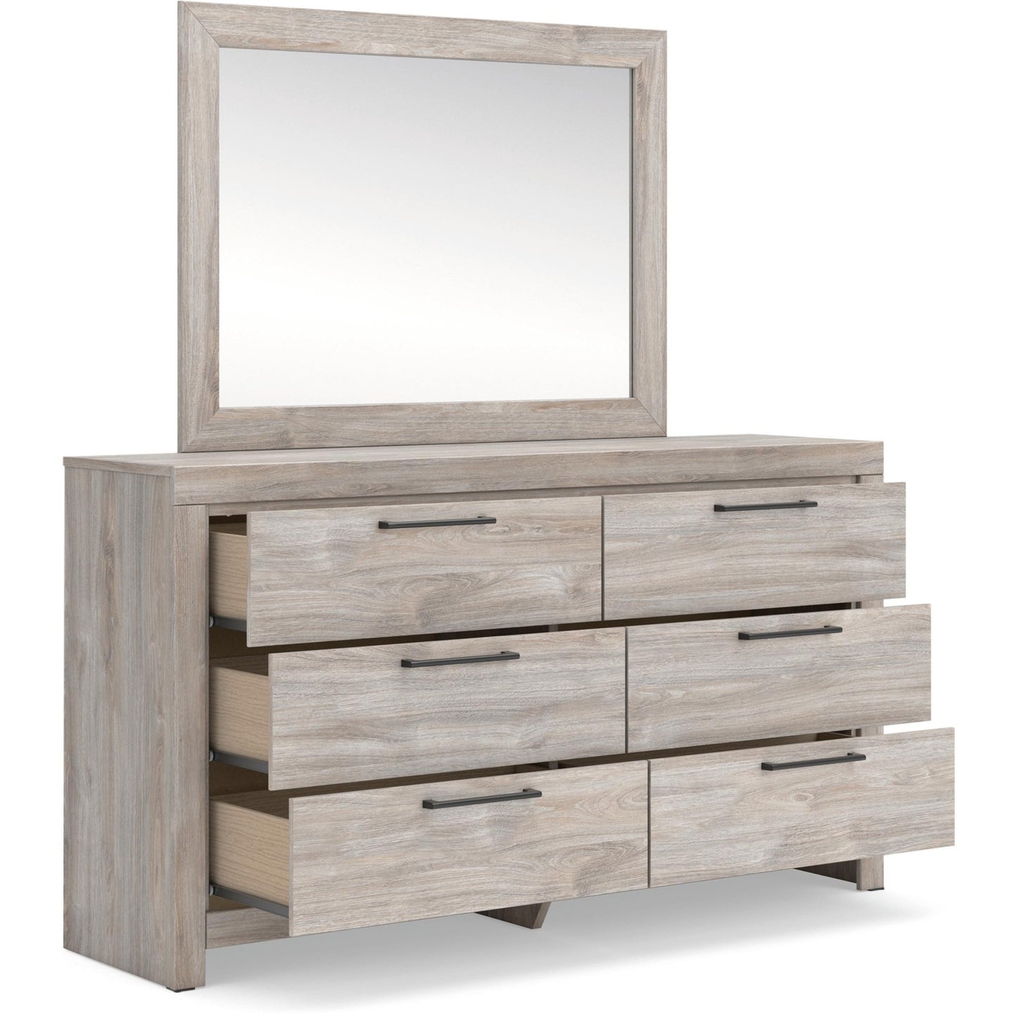 Signature Design by Ashley Broachmyn 6 - Drawer Dresser with Mirror PCB1120 - 31/PCB1120 - 36 - American Furniture of Slidell
