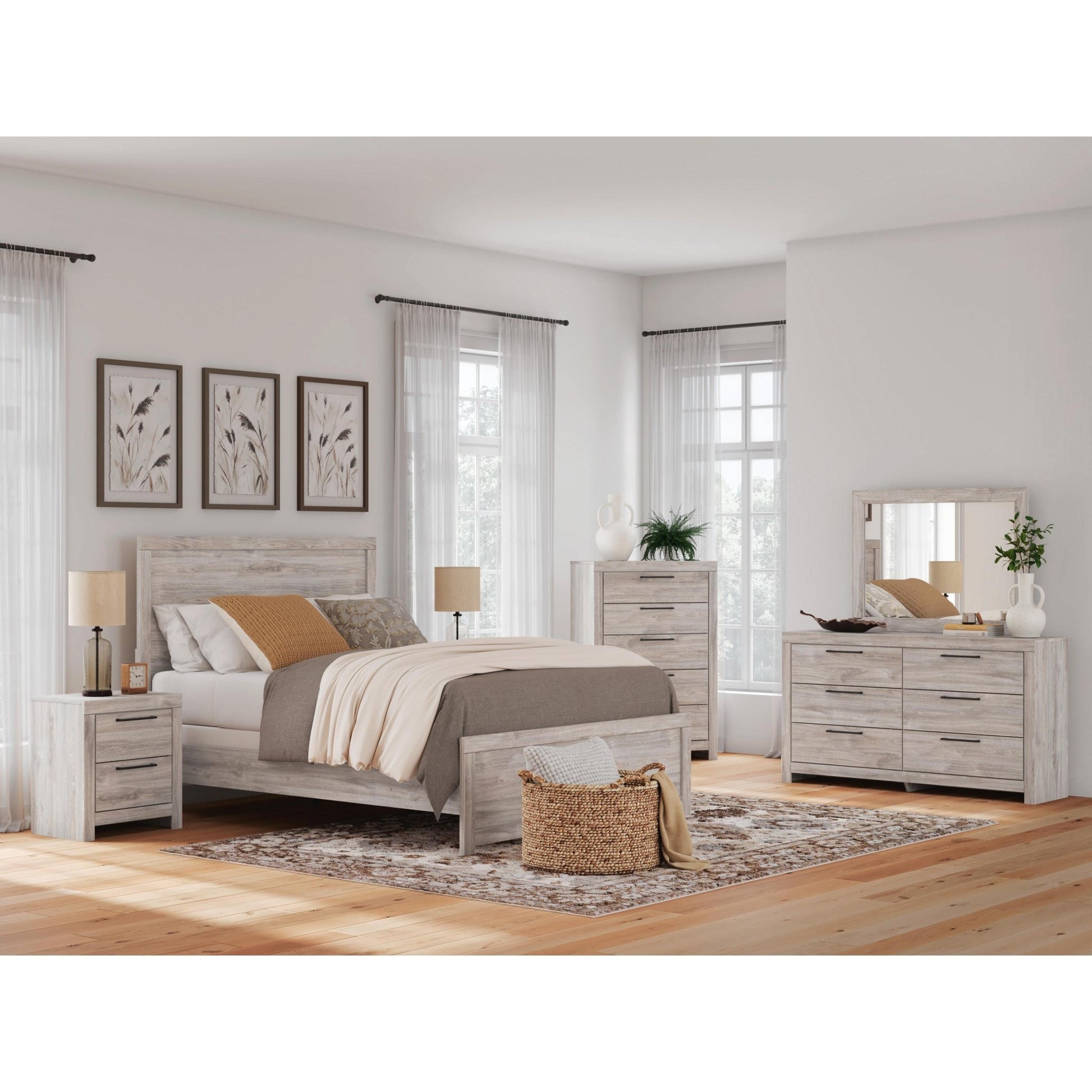 Signature Design by Ashley Broachmyn 6 - Drawer Dresser with Mirror PCB1120 - 31/PCB1120 - 36 - American Furniture of Slidell