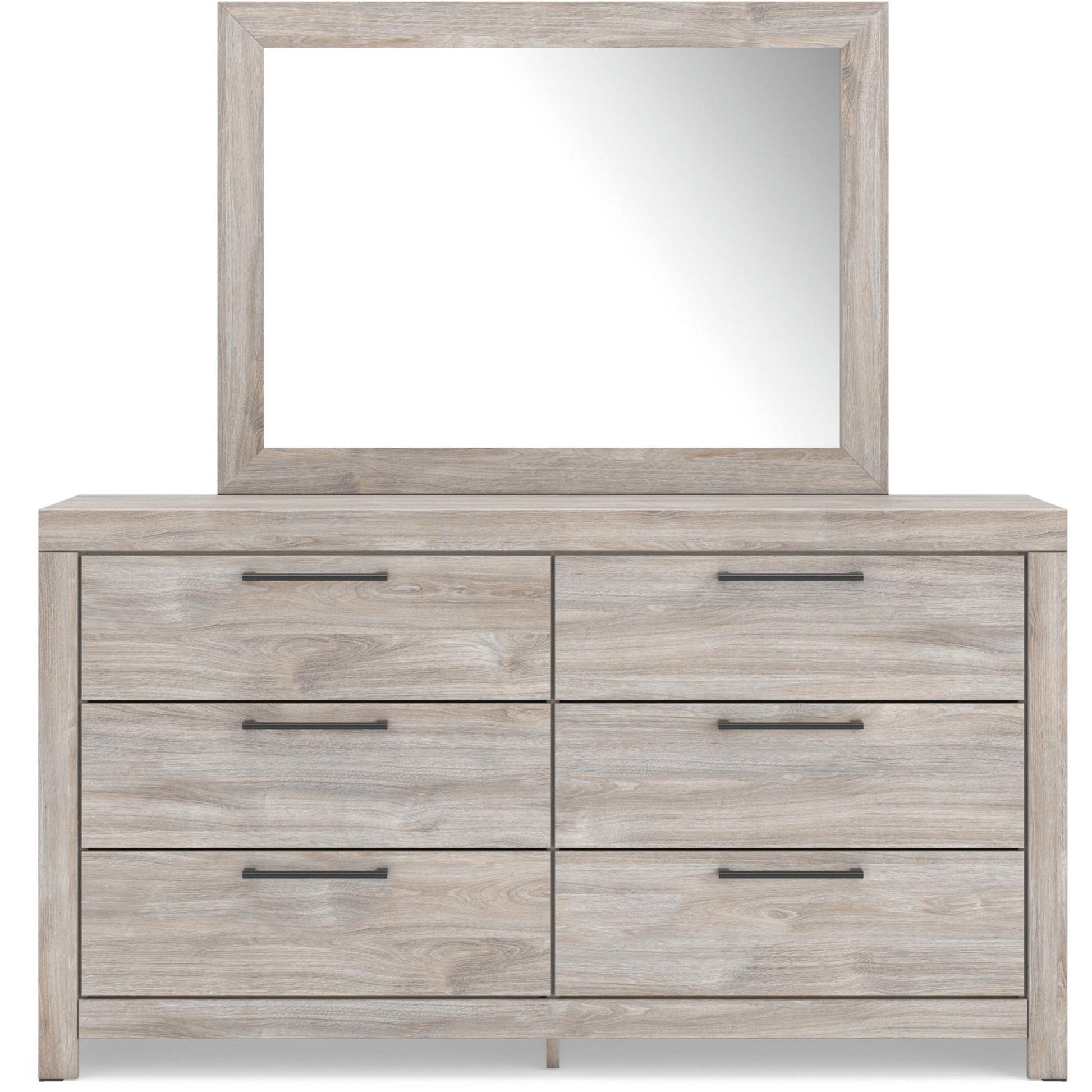 Signature Design by Ashley Broachmyn 6 - Drawer Dresser with Mirror PCB1120 - 31/PCB1120 - 36 - American Furniture of Slidell