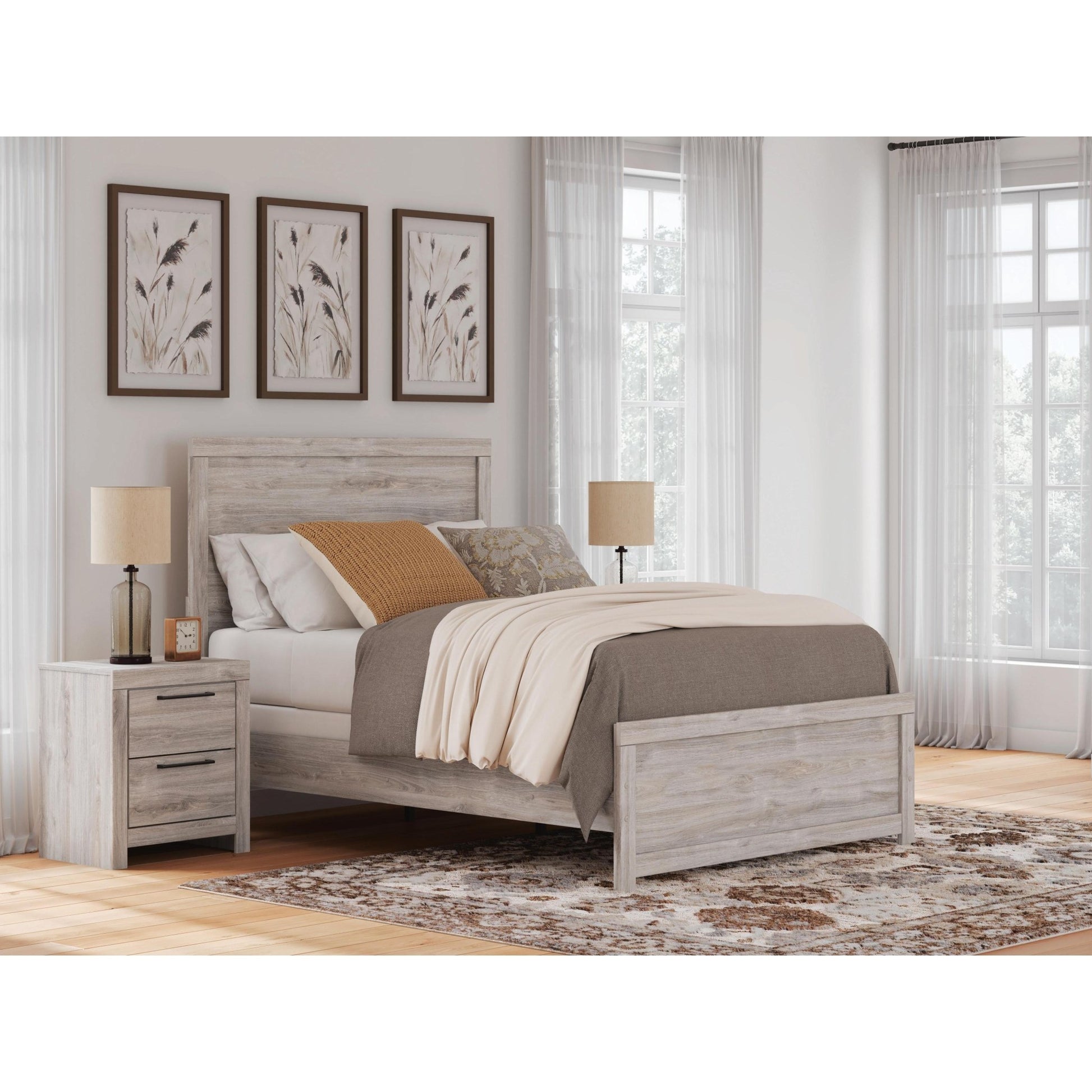 Signature Design by Ashley Broachmyn Full Panel Bed PCB1120 - 55/PCB1120 - 86 - American Furniture of Slidell