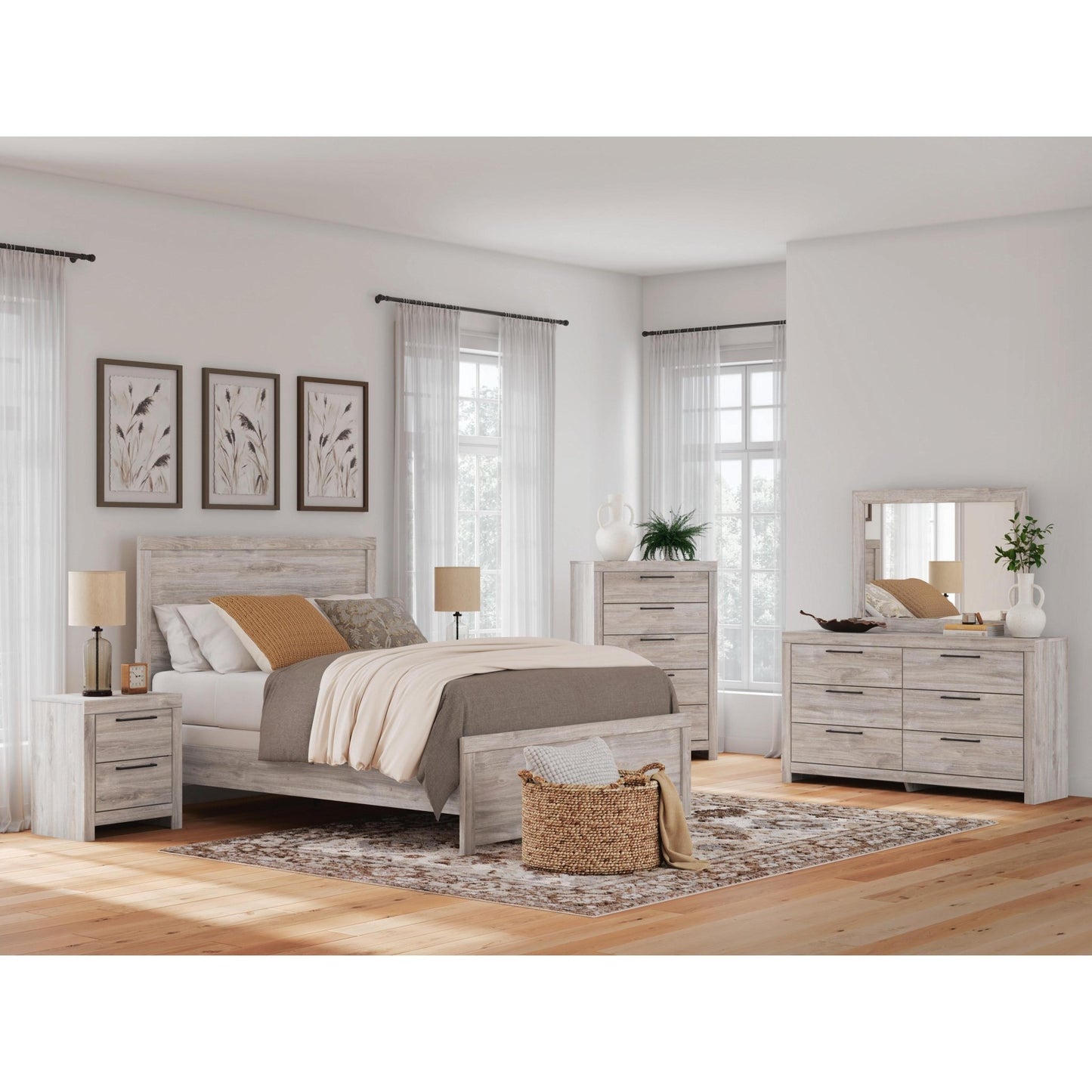 Signature Design by Ashley Broachmyn Queen Panel Bed PCB1120 - 71/PCB1120 - 96 - American Furniture of Slidell
