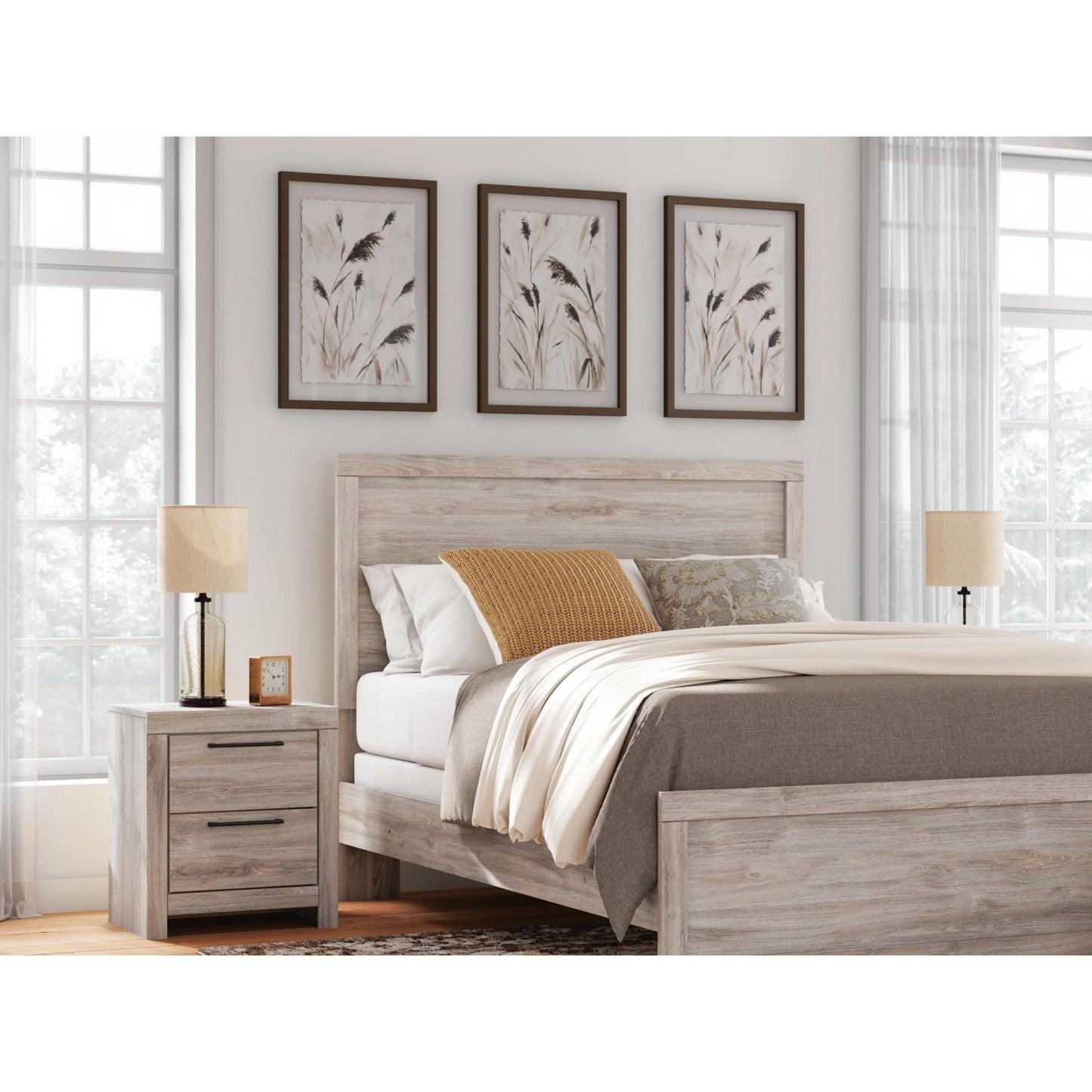 Signature Design by Ashley Broachmyn Queen Panel Bed PCB1120 - 71/PCB1120 - 96 - American Furniture of Slidell