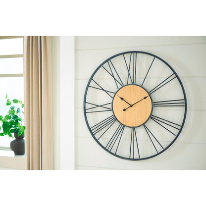 Signature Design by Ashley Brockett A8010452 Wall Clock - American Furniture of Slidell