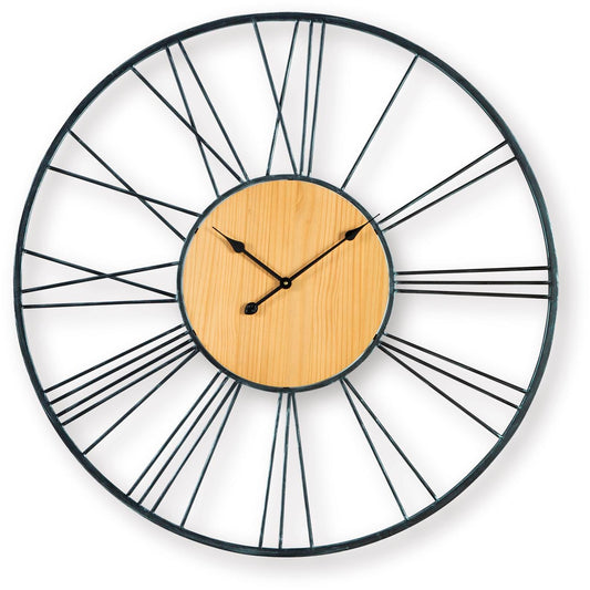 Signature Design by Ashley Brockett A8010452 Wall Clock - American Furniture of Slidell