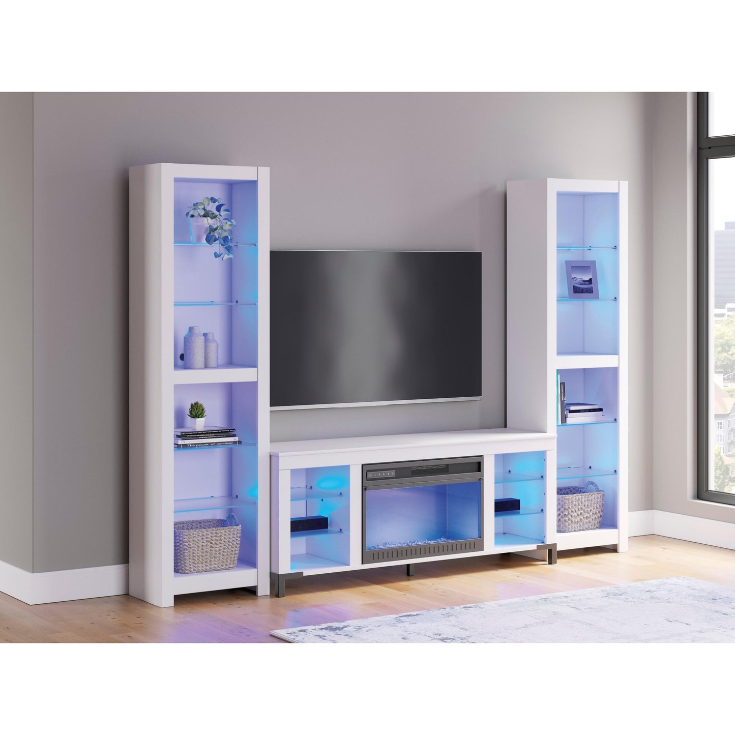 Signature Design by Ashley Brollevi W2722W1 3 pc Entertainment Center - American Furniture of Slidell