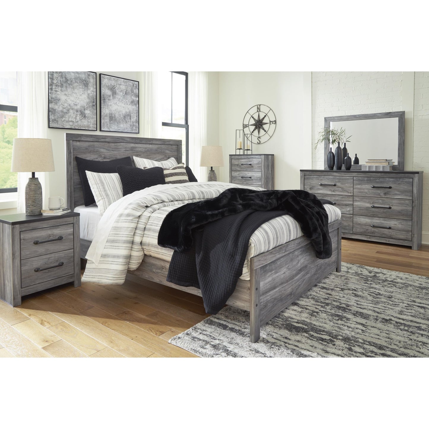 Signature Design by Ashley Bronyan B1290B2 Queen Panel Bed - American Furniture of Slidell