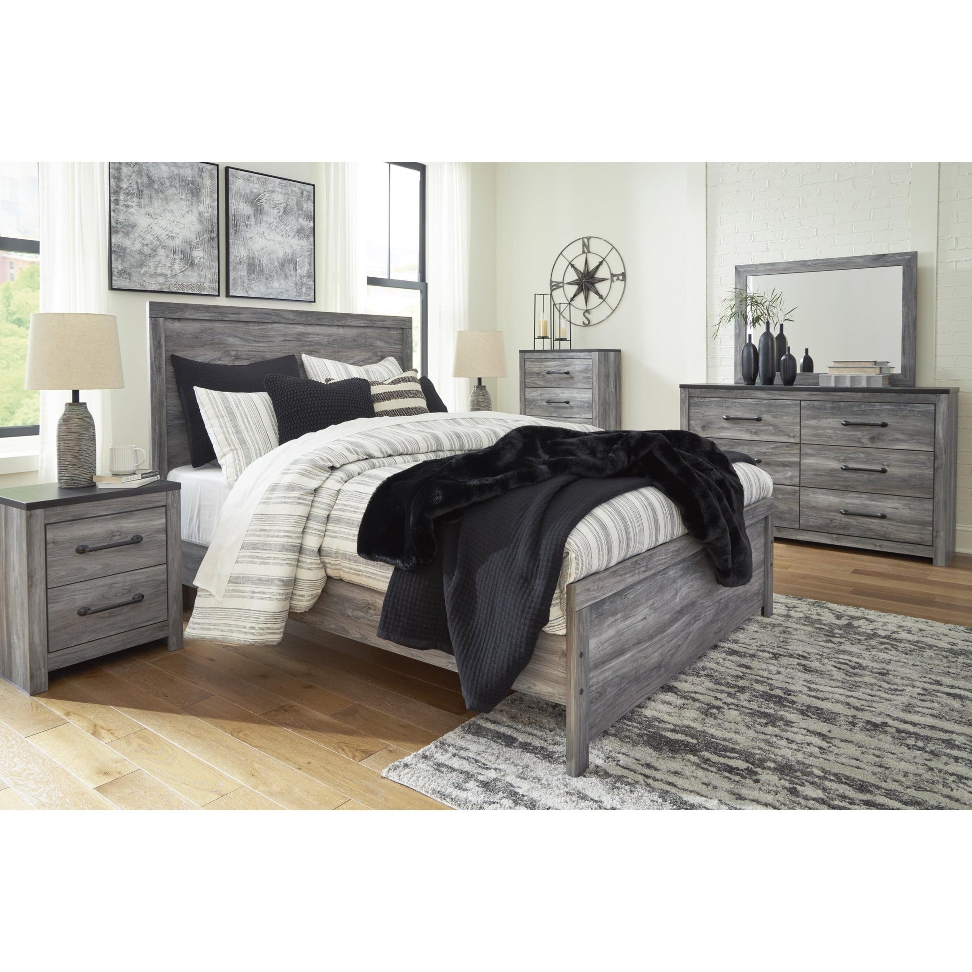 Signature Design by Ashley Bronyan B1290B2 Queen Panel Bed - American Furniture of Slidell