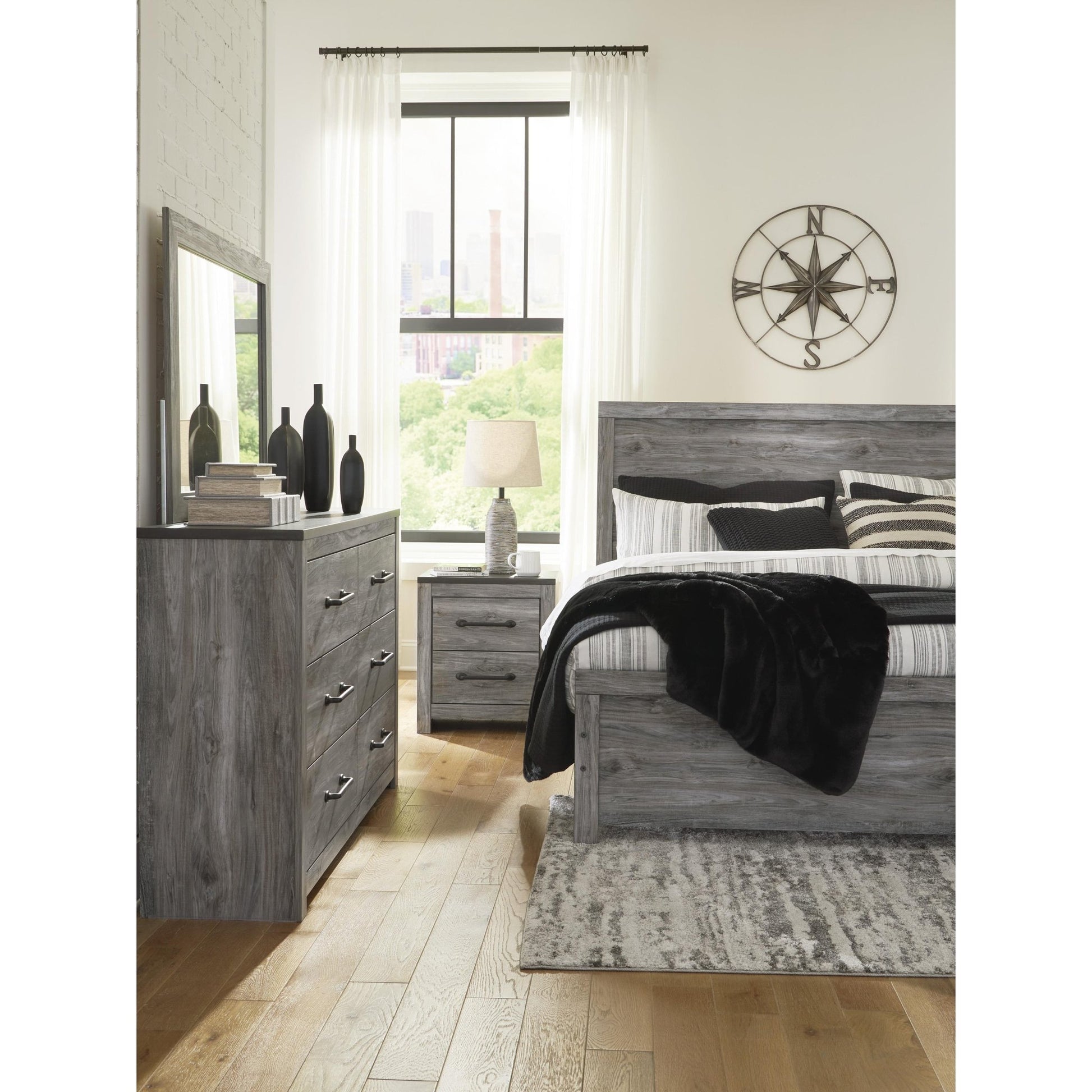 Signature Design by Ashley Bronyan B1290B4 King Panel Bed - American Furniture of Slidell