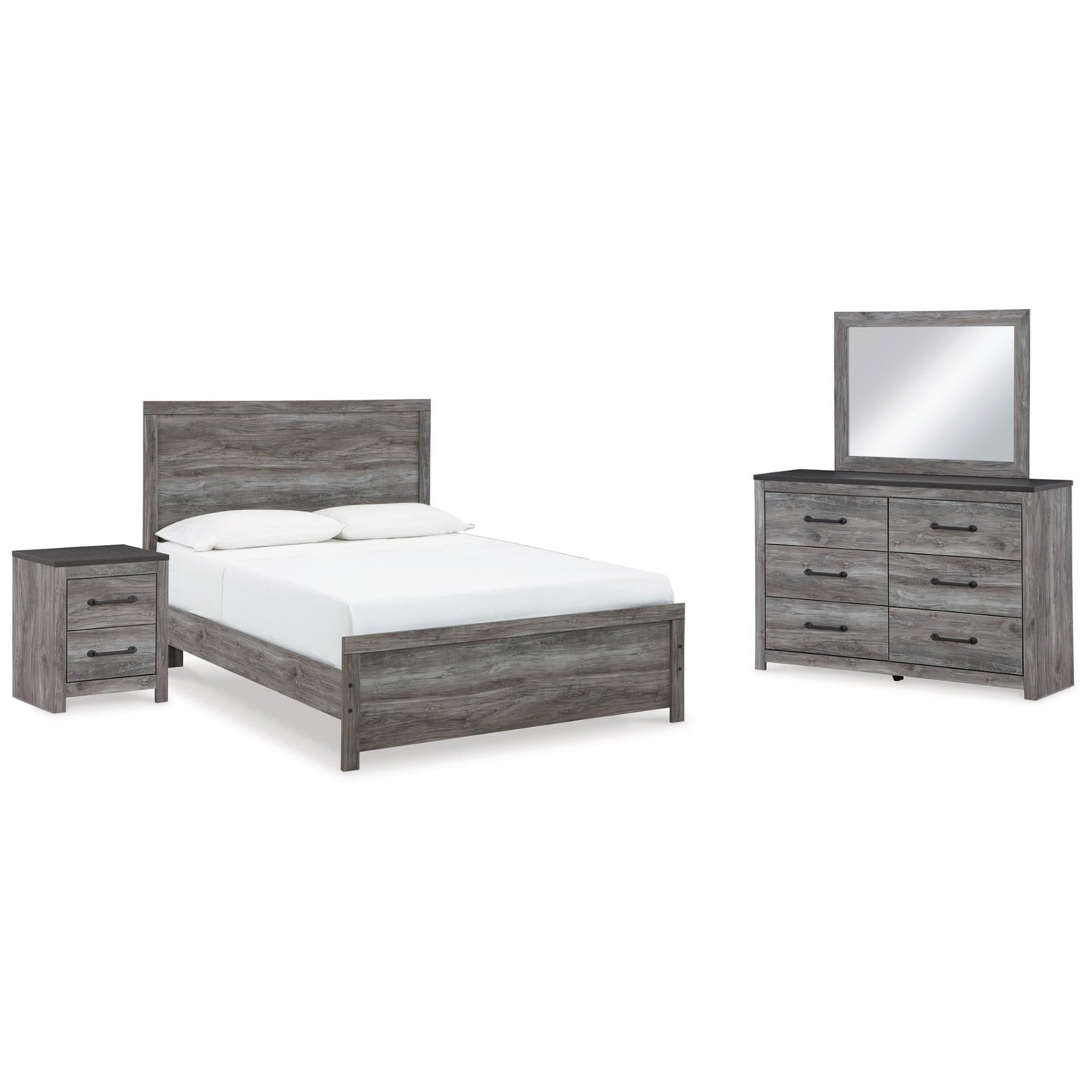 Signature Design by Ashley Bronyan B1290B5 6 pc Queen Panel Bedroom Set - American Furniture of Slidell