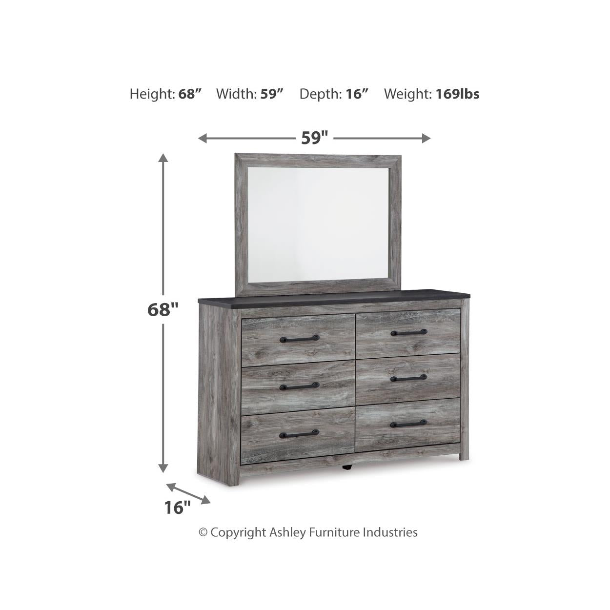 Signature Design by Ashley Bronyan B1290B5 6 pc Queen Panel Bedroom Set - American Furniture of Slidell