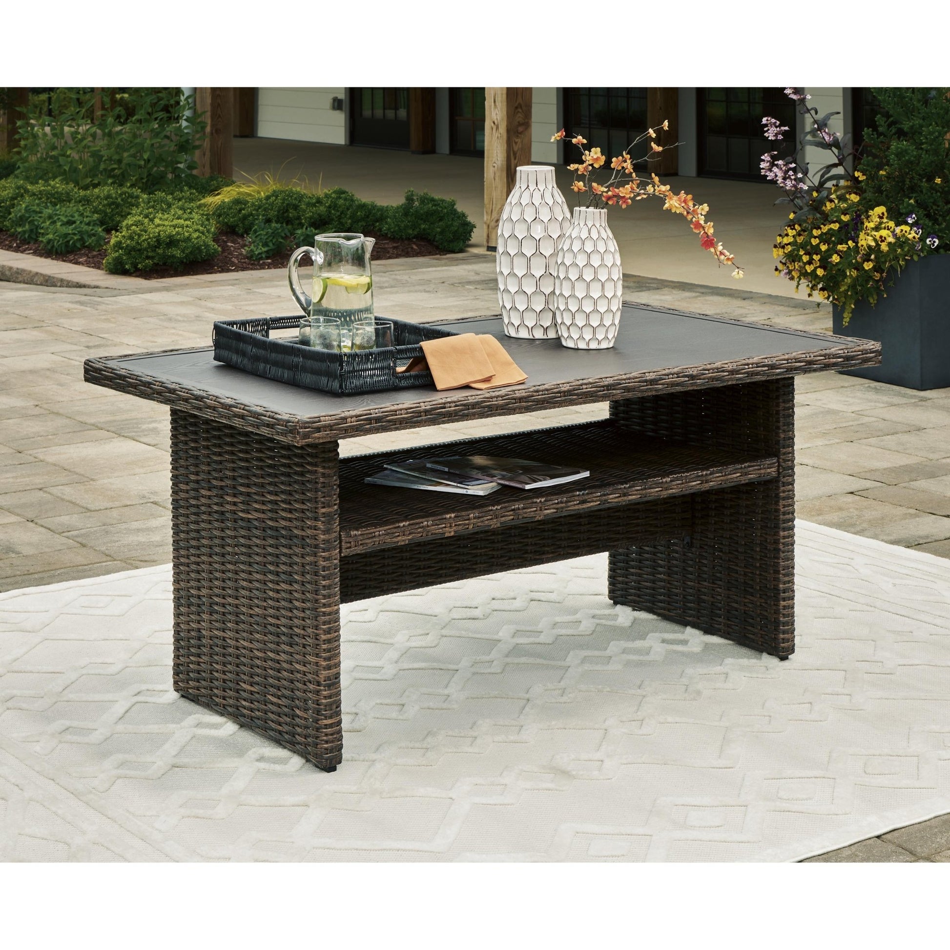 Signature Design by Ashley Brook Ranch P465 - 625 Rectangular Multi - Use Table - American Furniture of Slidell