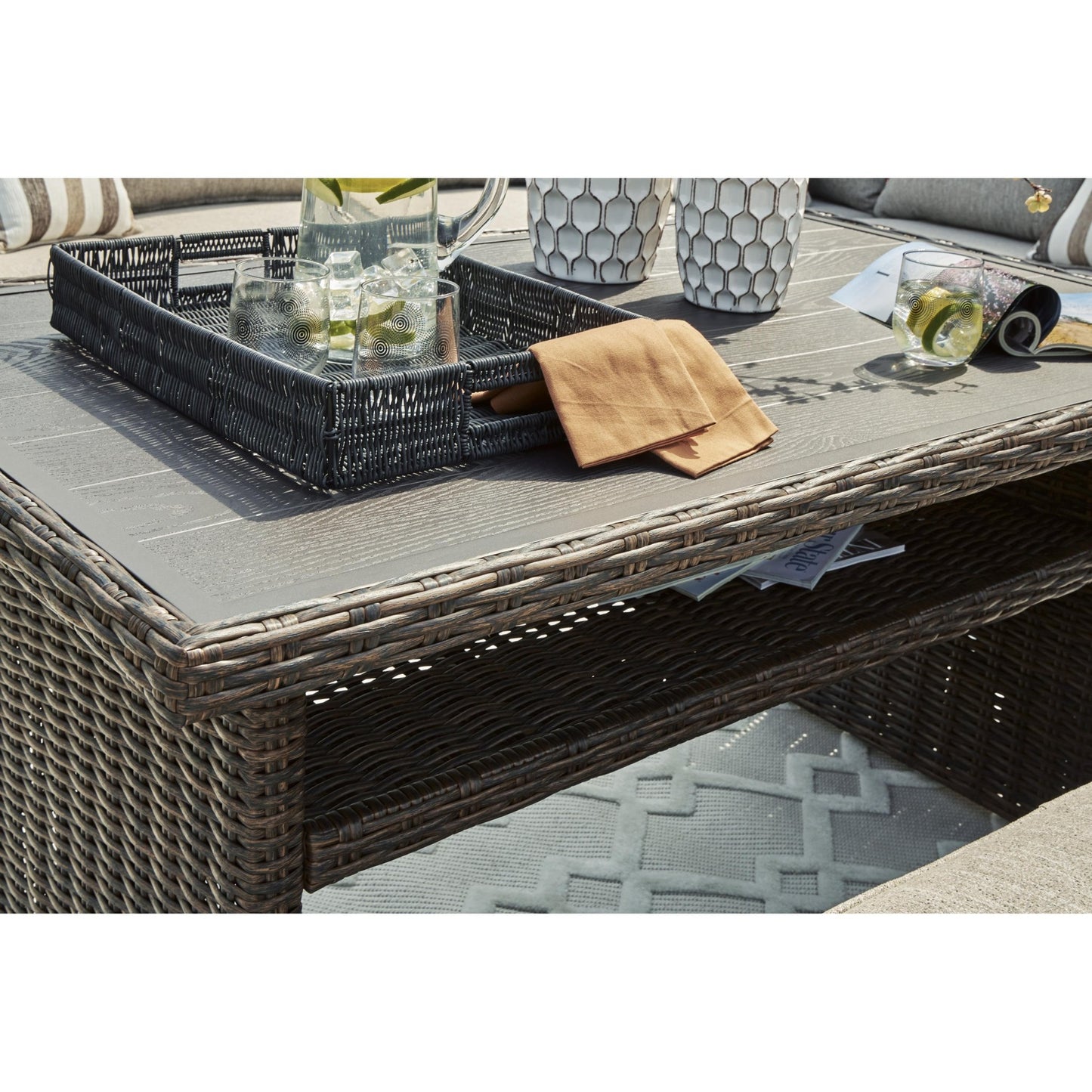 Signature Design by Ashley Brook Ranch P465 - 625 Rectangular Multi - Use Table - American Furniture of Slidell