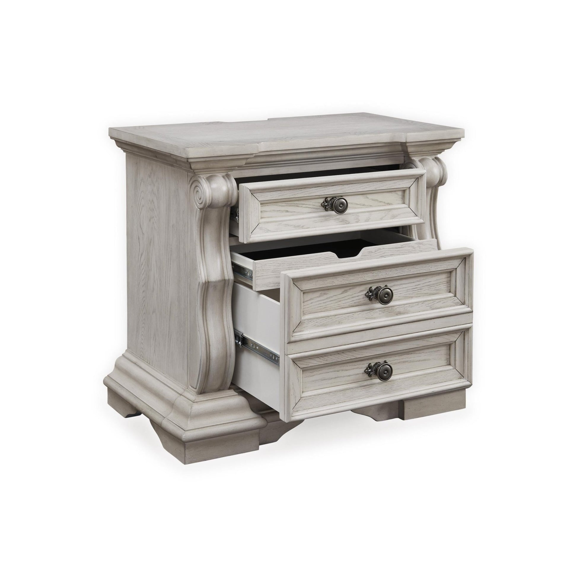 Signature Design by Ashley Bruchandi PCB948 - 93 Three Drawer Night Stand - American Furniture of Slidell