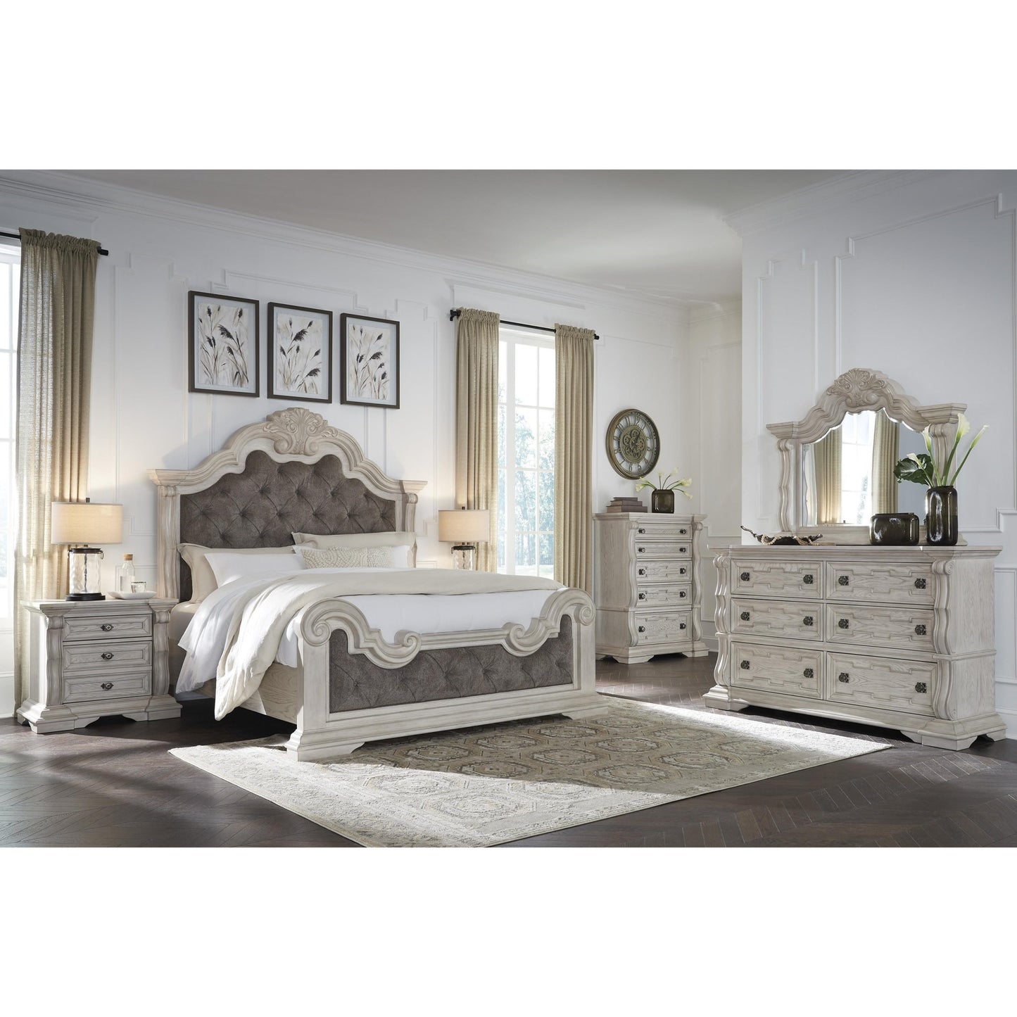 Signature Design by Ashley Bruchandi PCB948B1 Dresser and Mirror - American Furniture of Slidell
