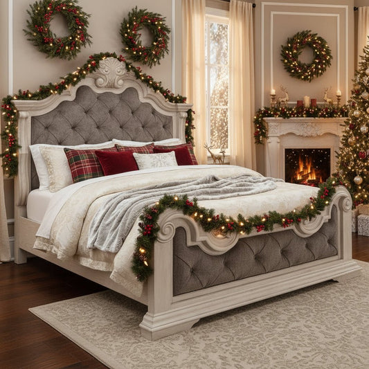 Signature Design by Ashley Bruchandi PCB948B2 Queen Upholstered Panel Bed - American Furniture of Slidell