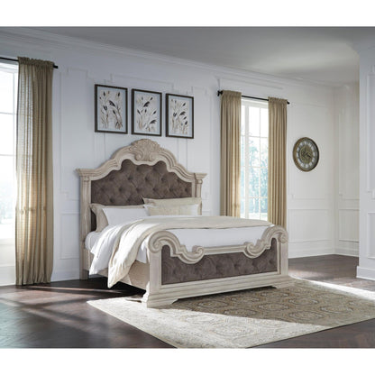 Signature Design by Ashley Bruchandi PCB948B2 Queen Upholstered Panel Bed - American Furniture of Slidell