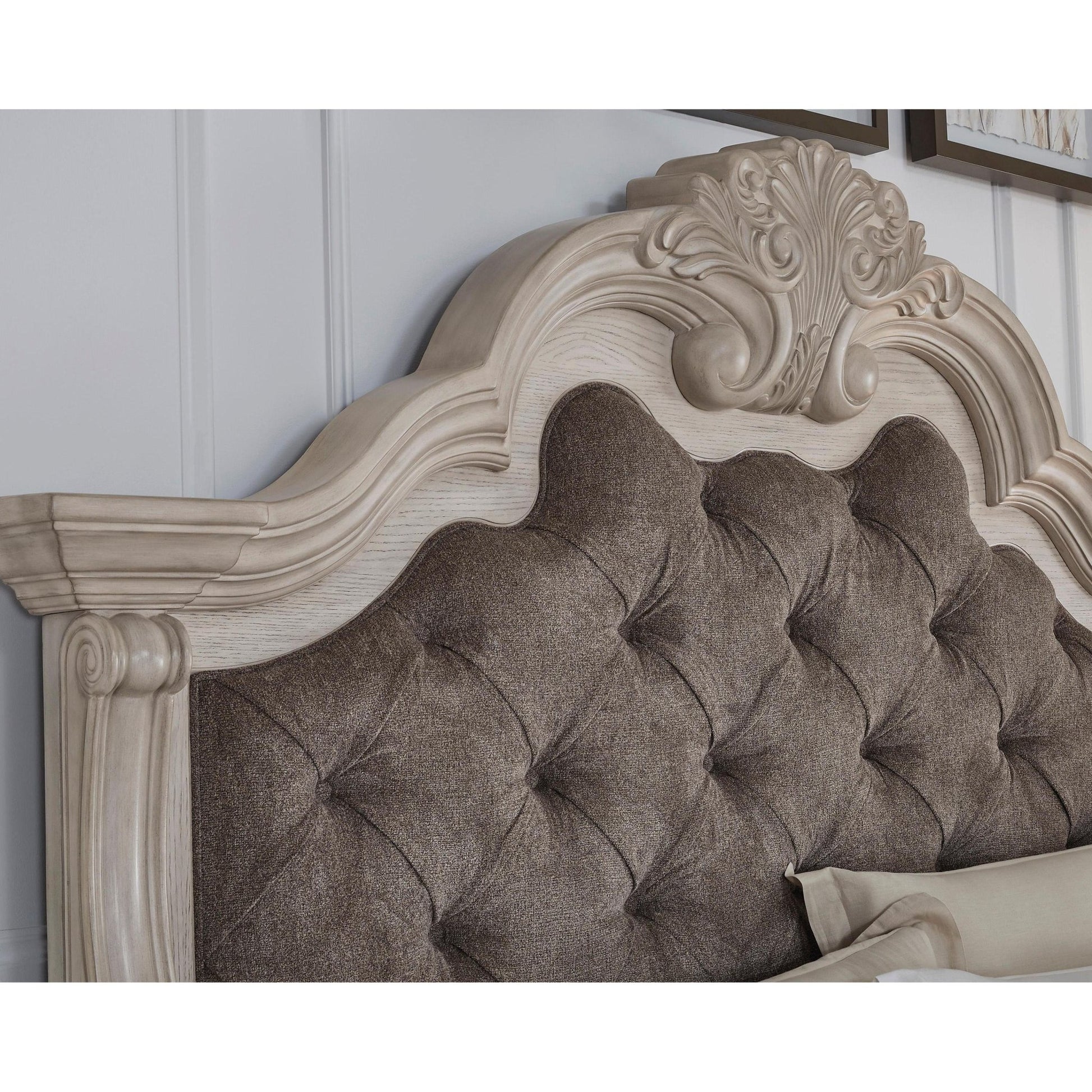 Signature Design by Ashley Bruchandi PCB948B2 Queen Upholstered Panel Bed - American Furniture of Slidell