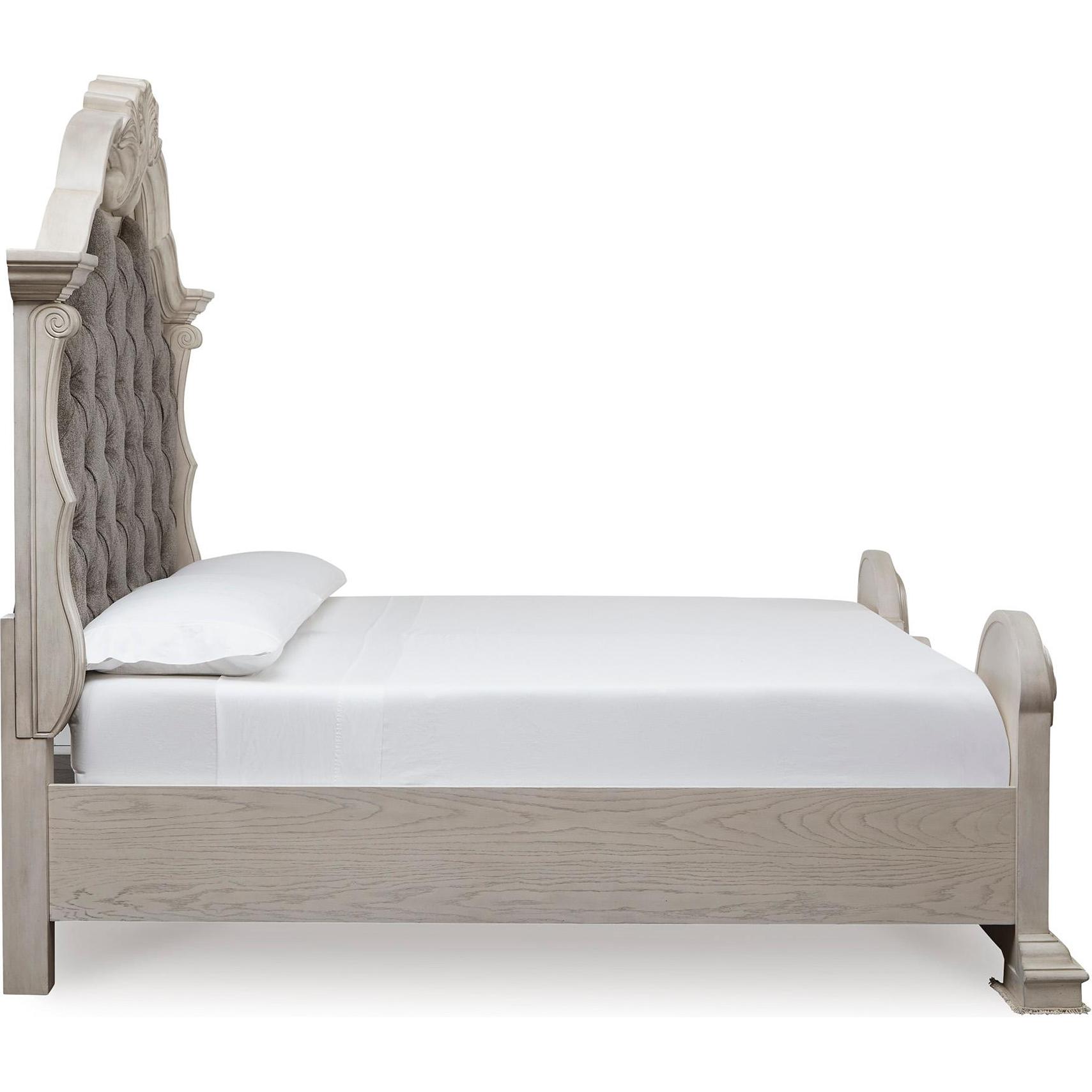 Signature Design by Ashley Bruchandi PCB948B2 Queen Upholstered Panel Bed - American Furniture of Slidell
