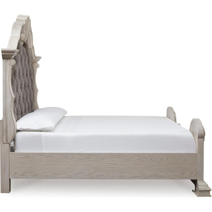Signature Design by Ashley Bruchandi PCB948B2 Queen Upholstered Panel Bed - American Furniture of Slidell