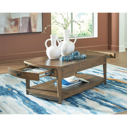 Signature Design by Ashley Burkbyer T513 - 1 Rectangular Cocktail Table - American Furniture of Slidell