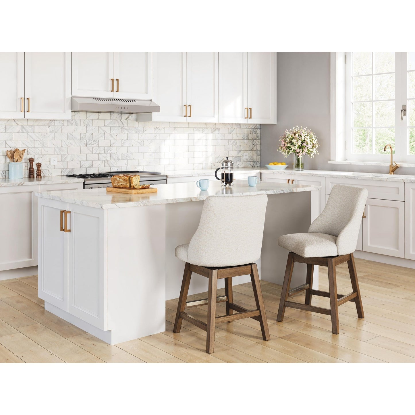 Signature Design by Ashley Cabalynn D974 - 324 Upholstered Barstool - American Furniture of Slidell