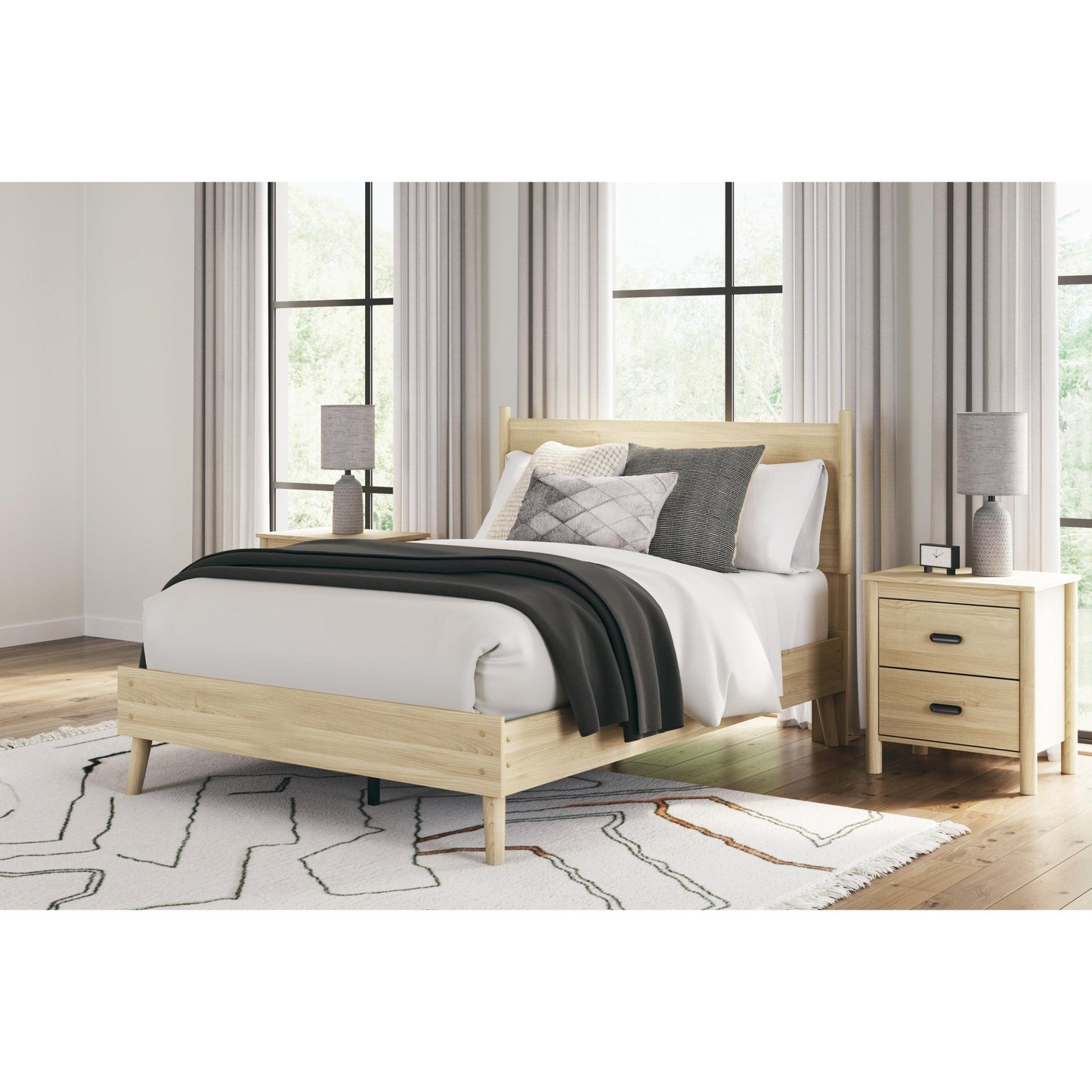 Signature Design by Ashley Cabinella EB2444B1 Full Platform Panel Bed - American Furniture of Slidell