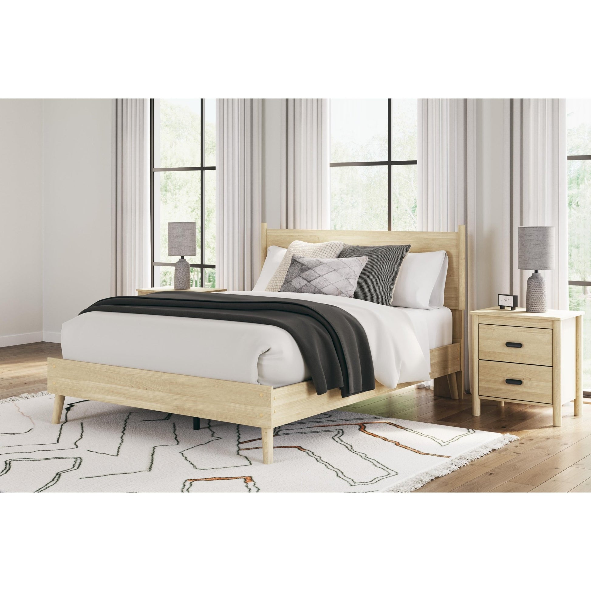 Signature Design by Ashley Cabinella EB2444B2 Queen Platform Panel Bed - American Furniture of Slidell