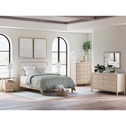 Signature Design by Ashley Cadmori B2615B19 6 pc King Panel Bedroom Set - American Furniture of Slidell
