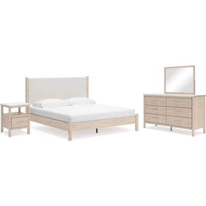 Signature Design by Ashley Cadmori B2615B19 6 pc King Panel Bedroom Set - American Furniture of Slidell