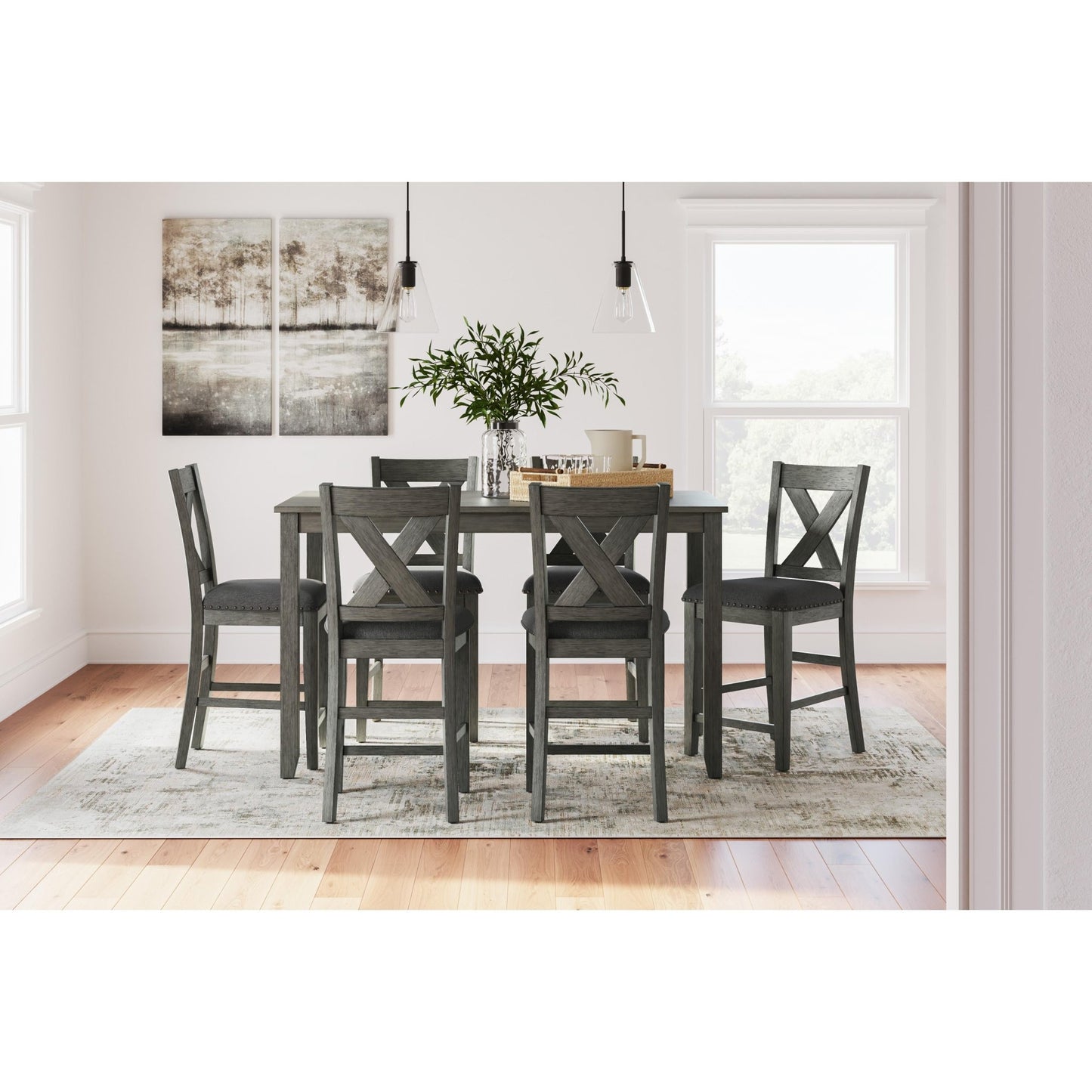 Signature Design by Ashley Caitbrook D388 - 423 Rectangular Dining Room Counter Table Set - American Furniture of Slidell