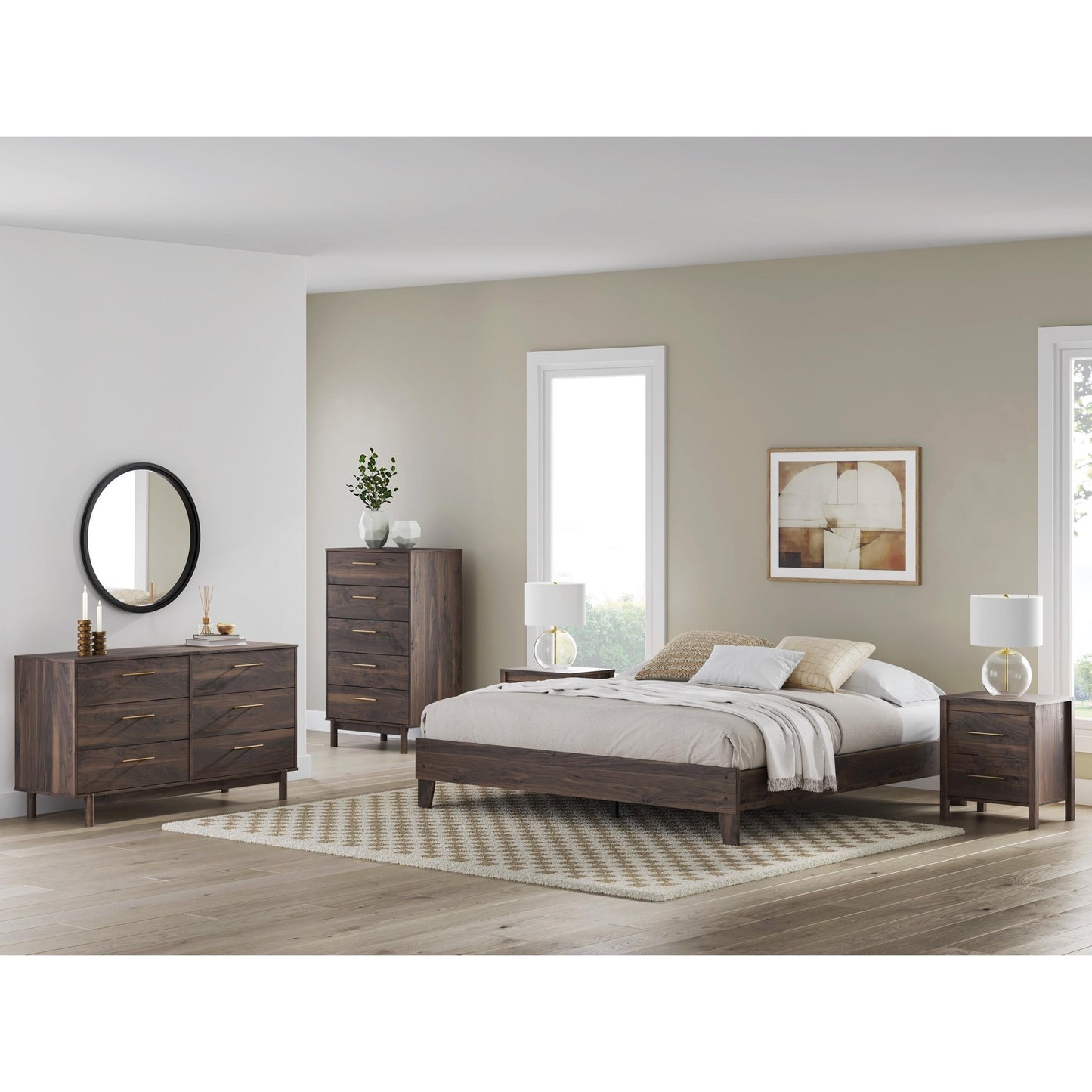 Signature Design by Ashley Calverson EB3660 - 292 Two Drawer Night Stand - American Furniture of Slidell