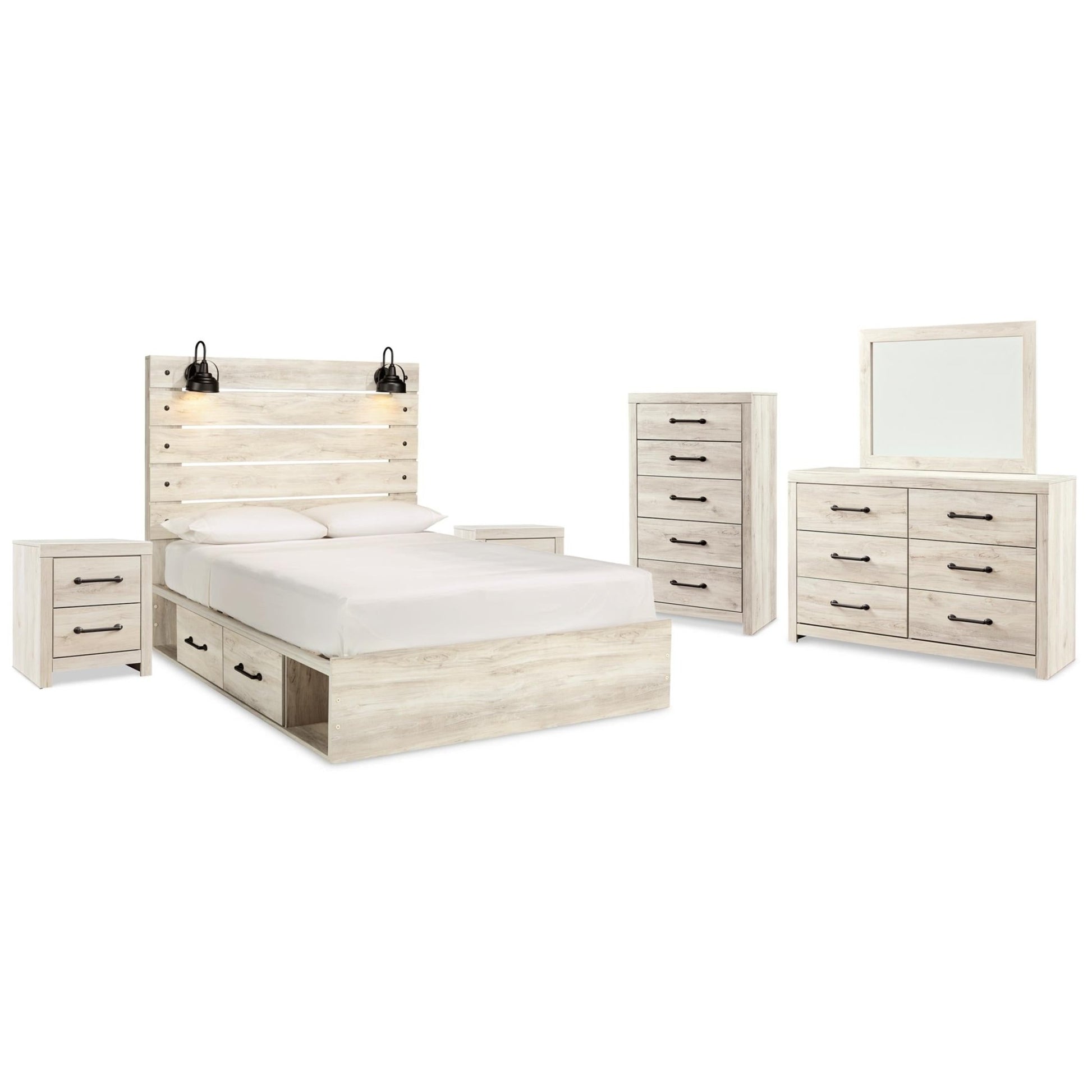 Signature Design by Ashley Cambeck B192B100 8 pc Queen Panel Bedroom Set - American Furniture of Slidell