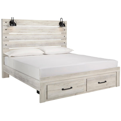 Signature Design by Ashley Cambeck B192B127 6 pc King Panel Storage Bedroom Set - American Furniture of Slidell