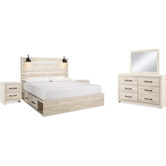 Signature Design by Ashley Cambeck B192B58 7 pc King Storage Panel Bedroom Set - American Furniture of Slidell