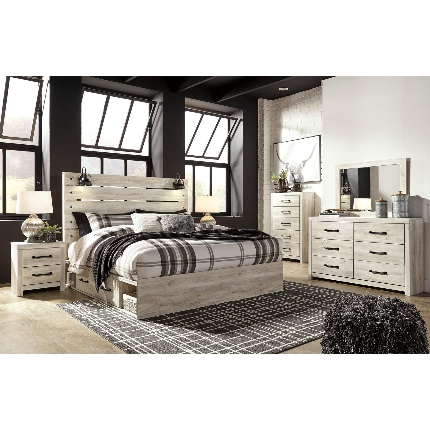 Signature Design by Ashley Cambeck B192B83 8 pc King Storage Panel Bedroom Set - American Furniture of Slidell