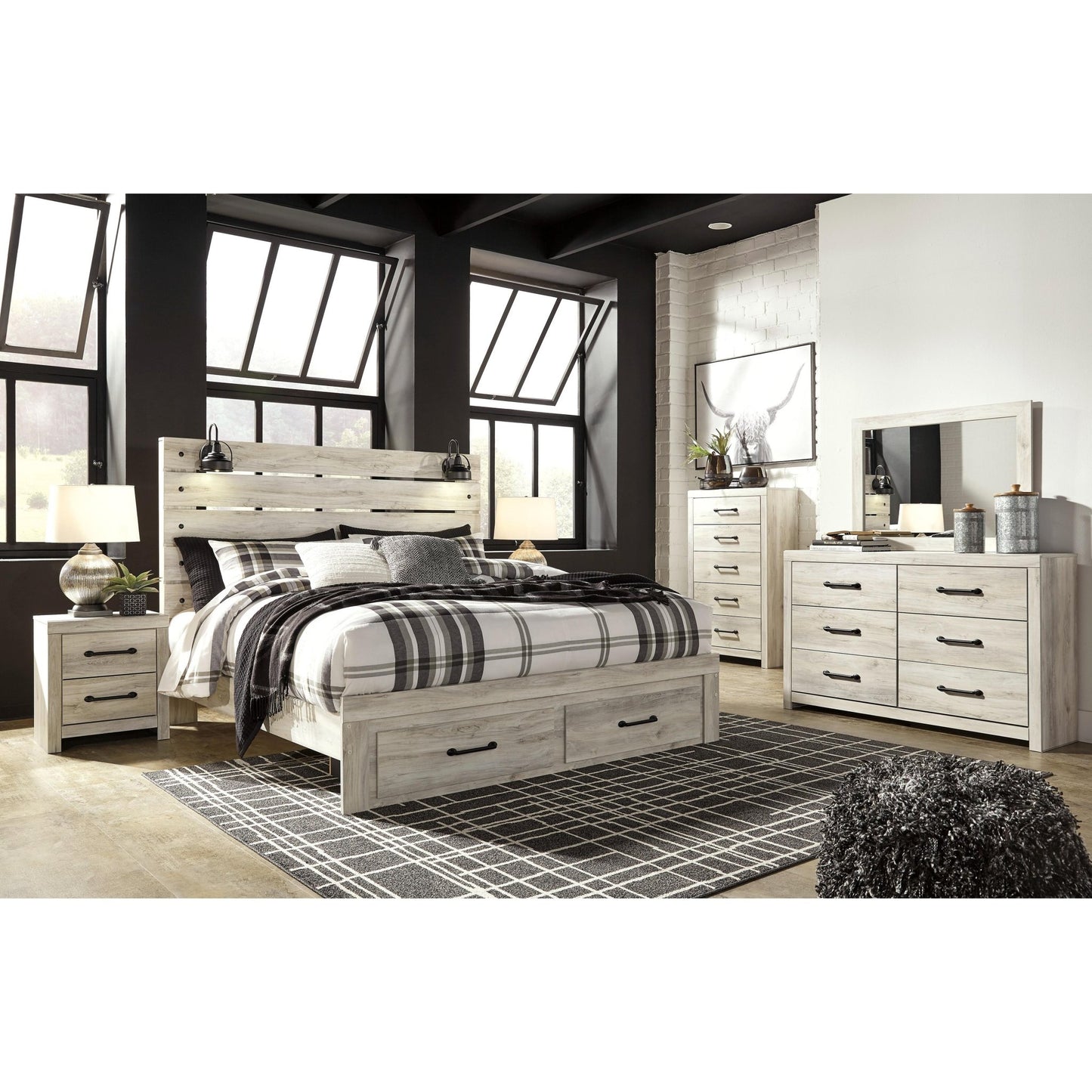 Signature Design by Ashley Cambeck B192B86 8 pc King Storage Panel Bedroom Set - American Furniture of Slidell