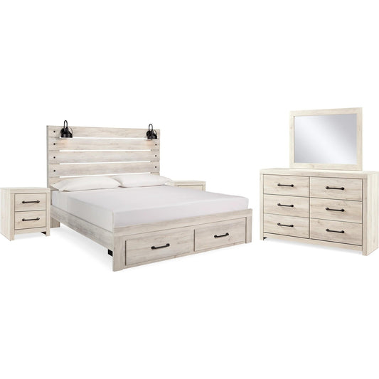 Signature Design by Ashley Cambeck B192B92 7 pc King Storage Panel Bedroom Set - American Furniture of Slidell