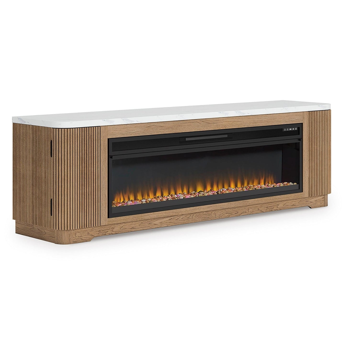 Signature Design by Ashley Camdill W808W1 80" TV Stand with Electric Fireplace - American Furniture of Slidell