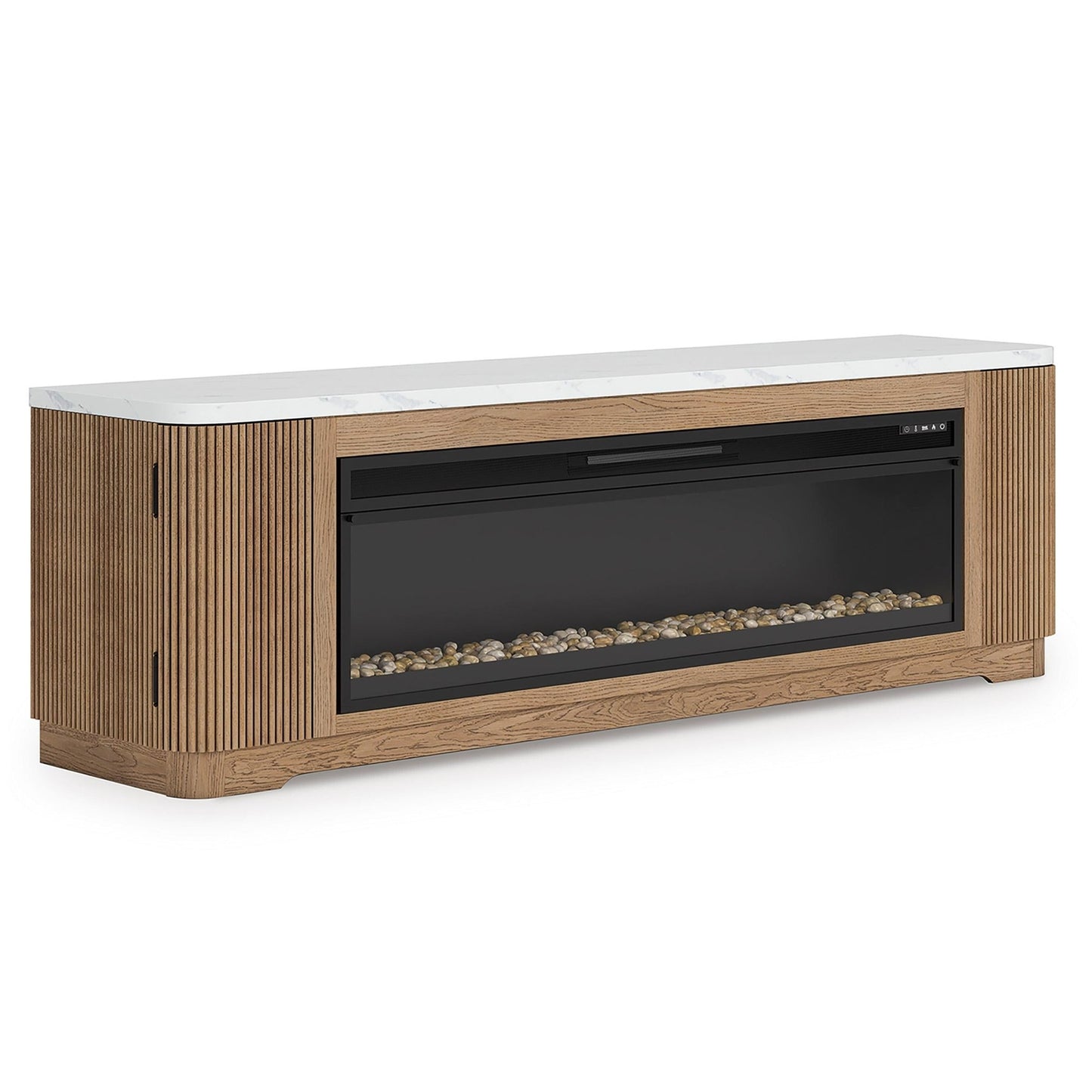 Signature Design by Ashley Camdill W808W1 80" TV Stand with Electric Fireplace - American Furniture of Slidell