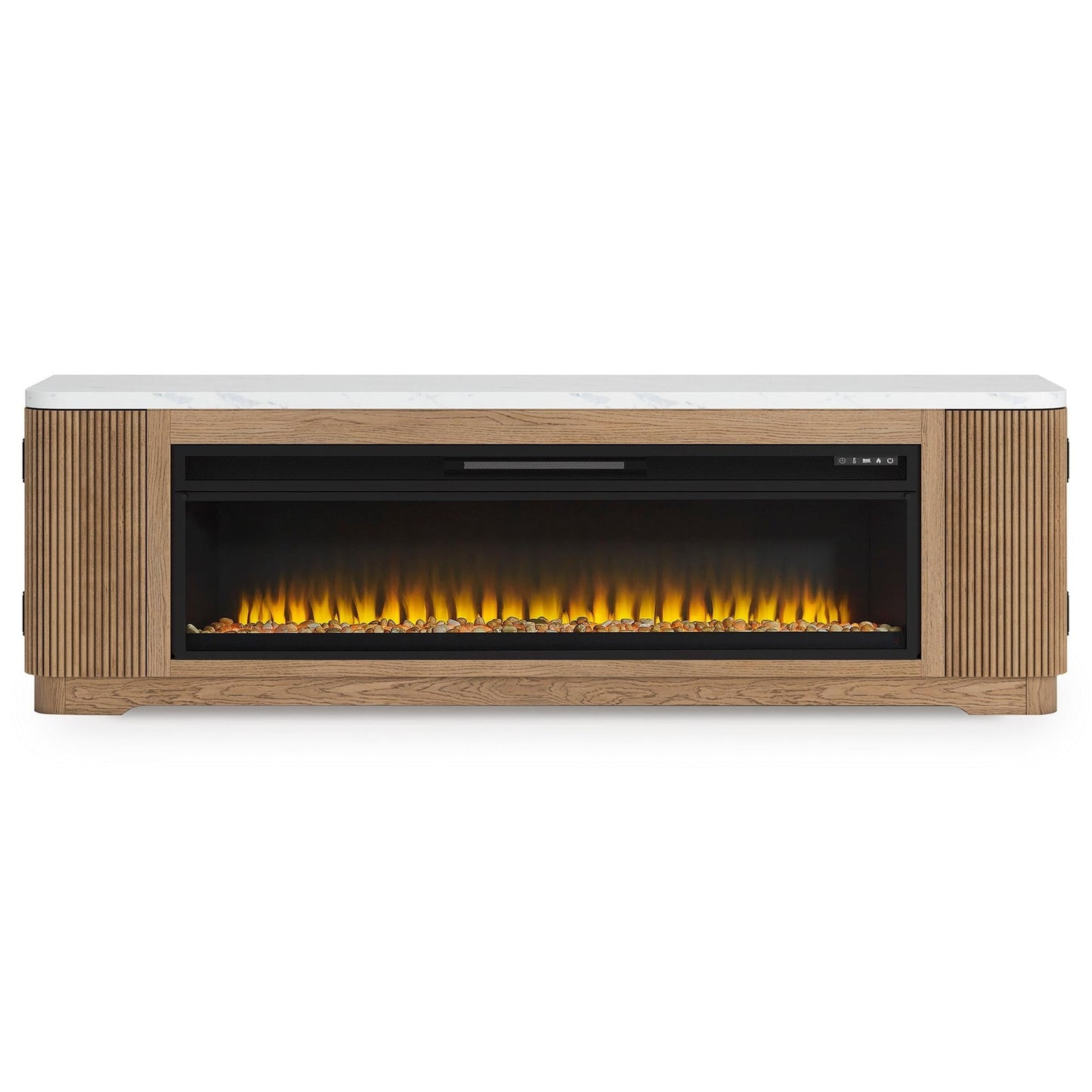 Signature Design by Ashley Camdill W808W1 80" TV Stand with Electric Fireplace - American Furniture of Slidell