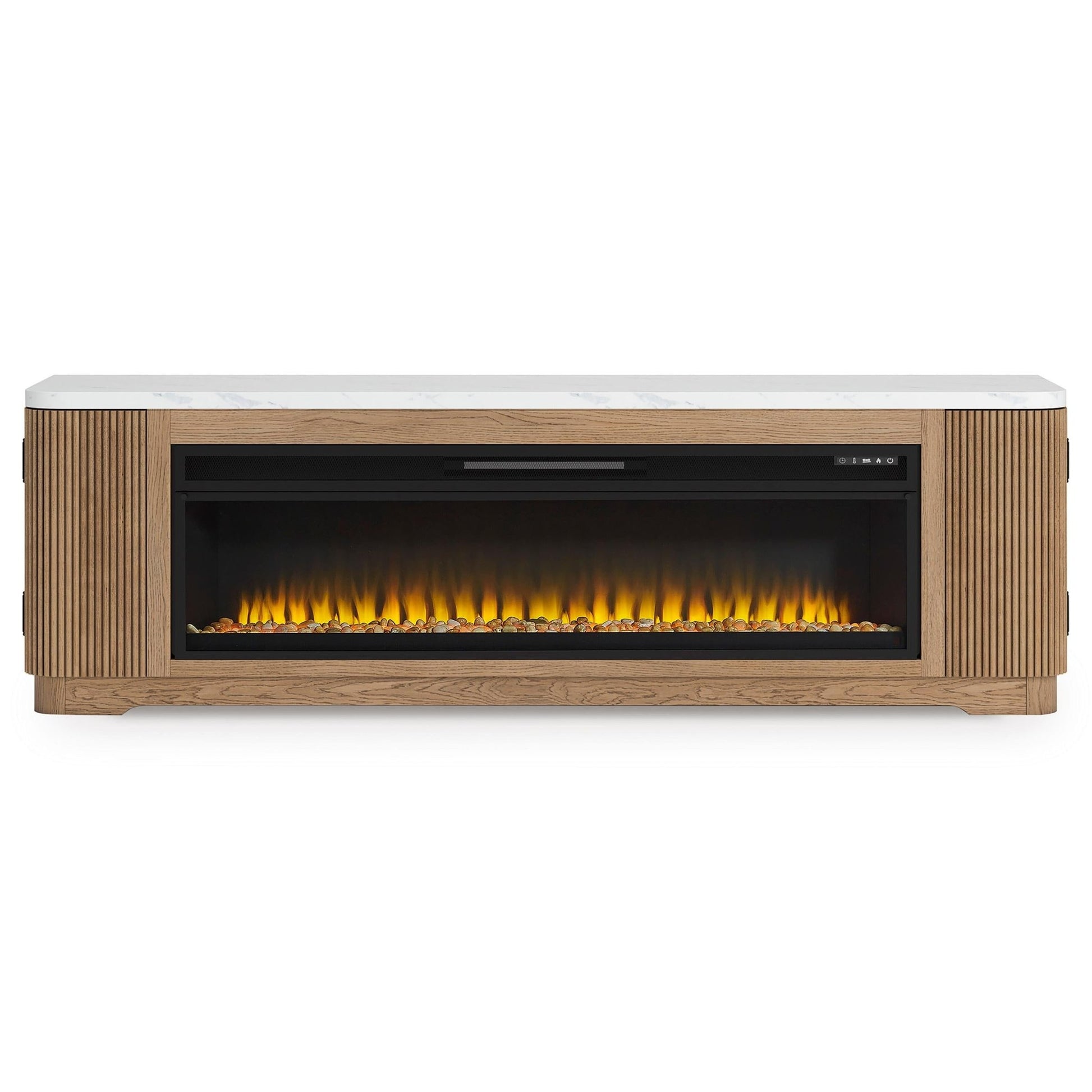 Signature Design by Ashley Camdill W808W1 80" TV Stand with Electric Fireplace - American Furniture of Slidell
