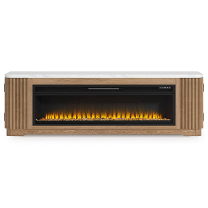 Signature Design by Ashley Camdill W808W1 80" TV Stand with Electric Fireplace - American Furniture of Slidell